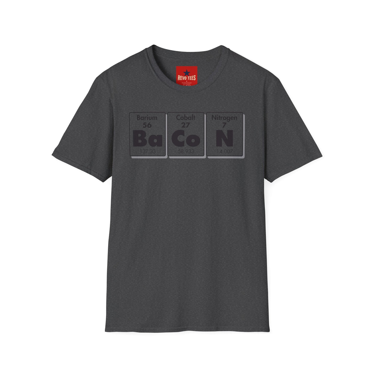 Bacon Periodic Table T-Shirt in Dark Heather