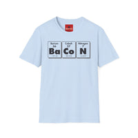 Thumbnail for Bacon Periodic Table T-Shirt in Light Blue