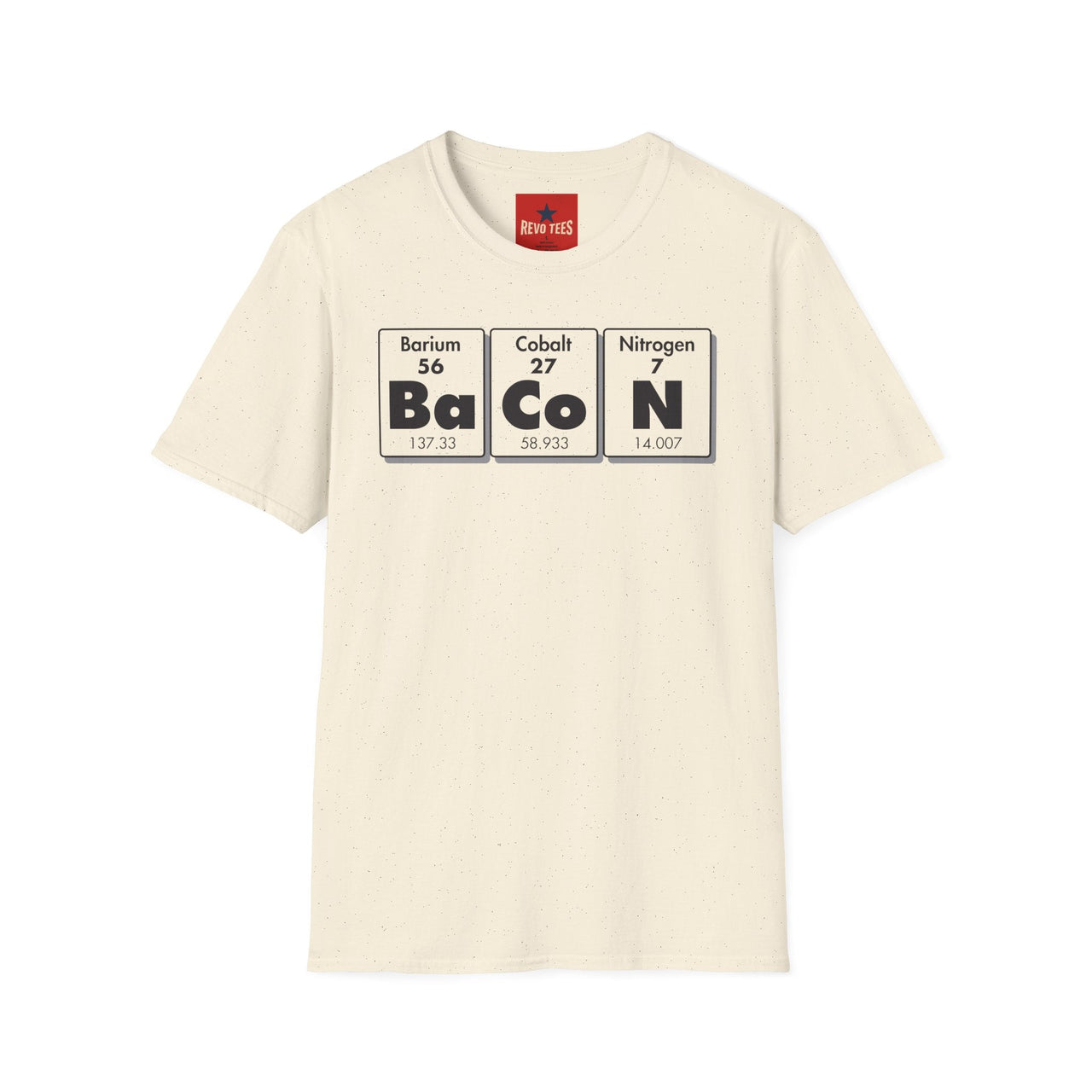 Bacon Periodic Table T-Shirt in Natural