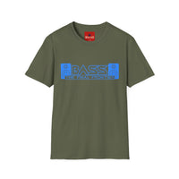 Thumbnail for Green t-shirt with blue text on a white background