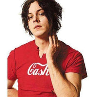 Thumbnail for Cash graphic T-shirt for men from As Worn By, featuring bold cash design, worn by Jack White, casual style, front view.