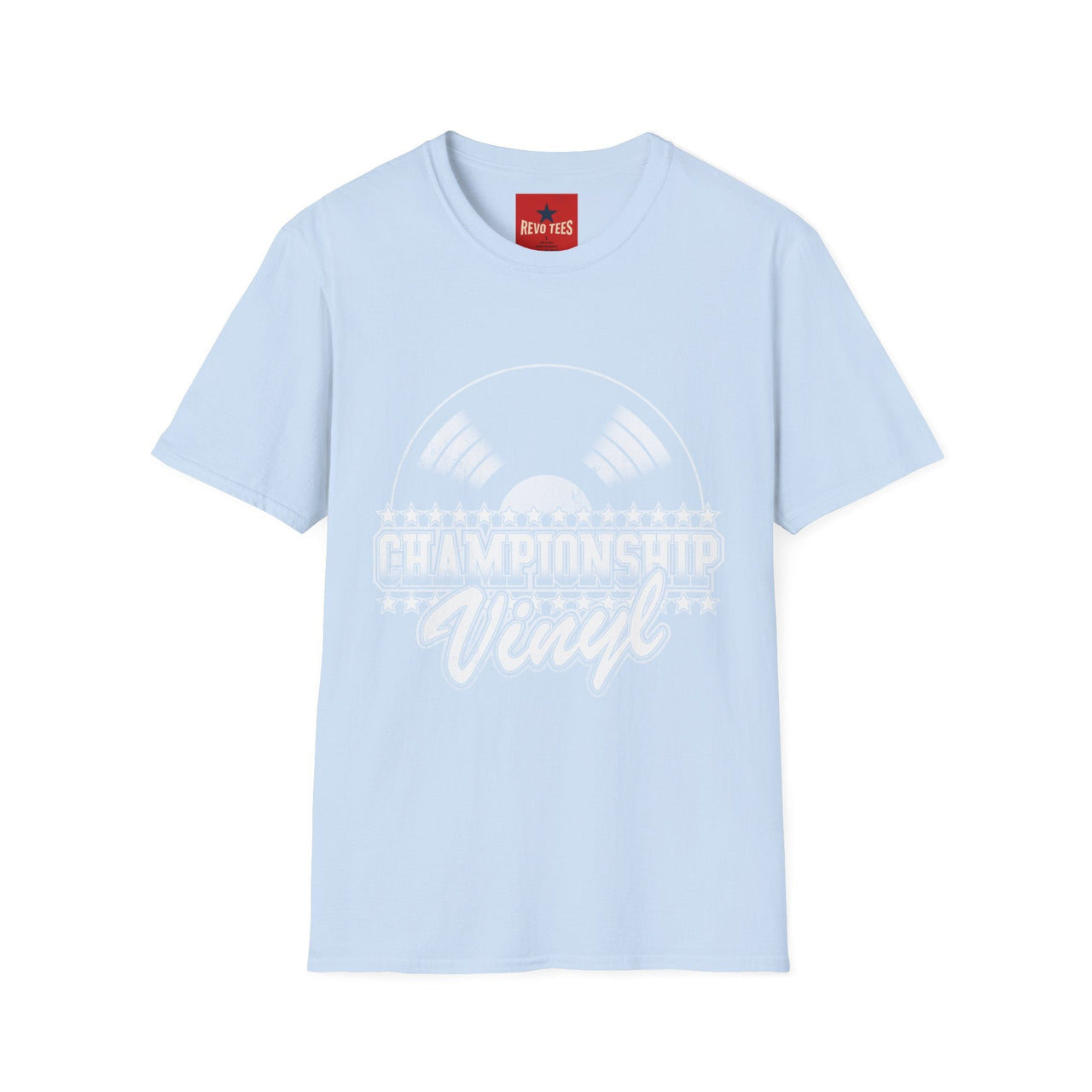 Championship Vinyl T-Shirt in Light Blue