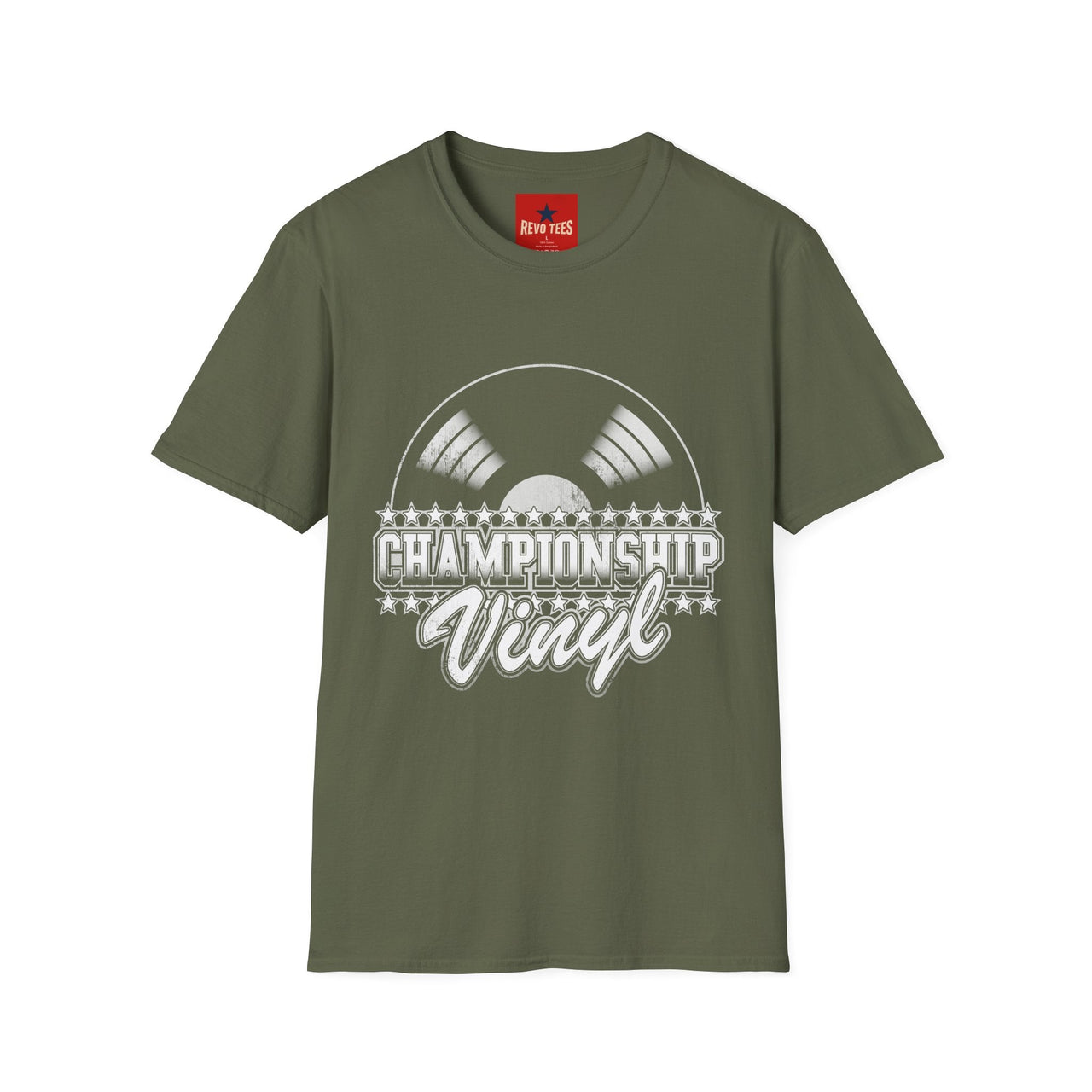 Championship Vinyl T-Shirt in Military Green