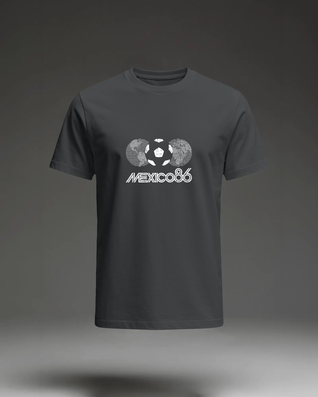 Football Couture Mexico 86 T-Shirt in Black flat mockup