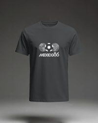 Thumbnail for Football Couture Mexico 86 T-Shirt in Black flat mockup