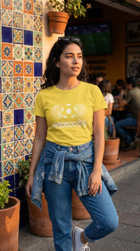 Thumbnail for Football Couture Mexico 86 T-Shirt in Daisy, Mexico City football streetwear lifestyle