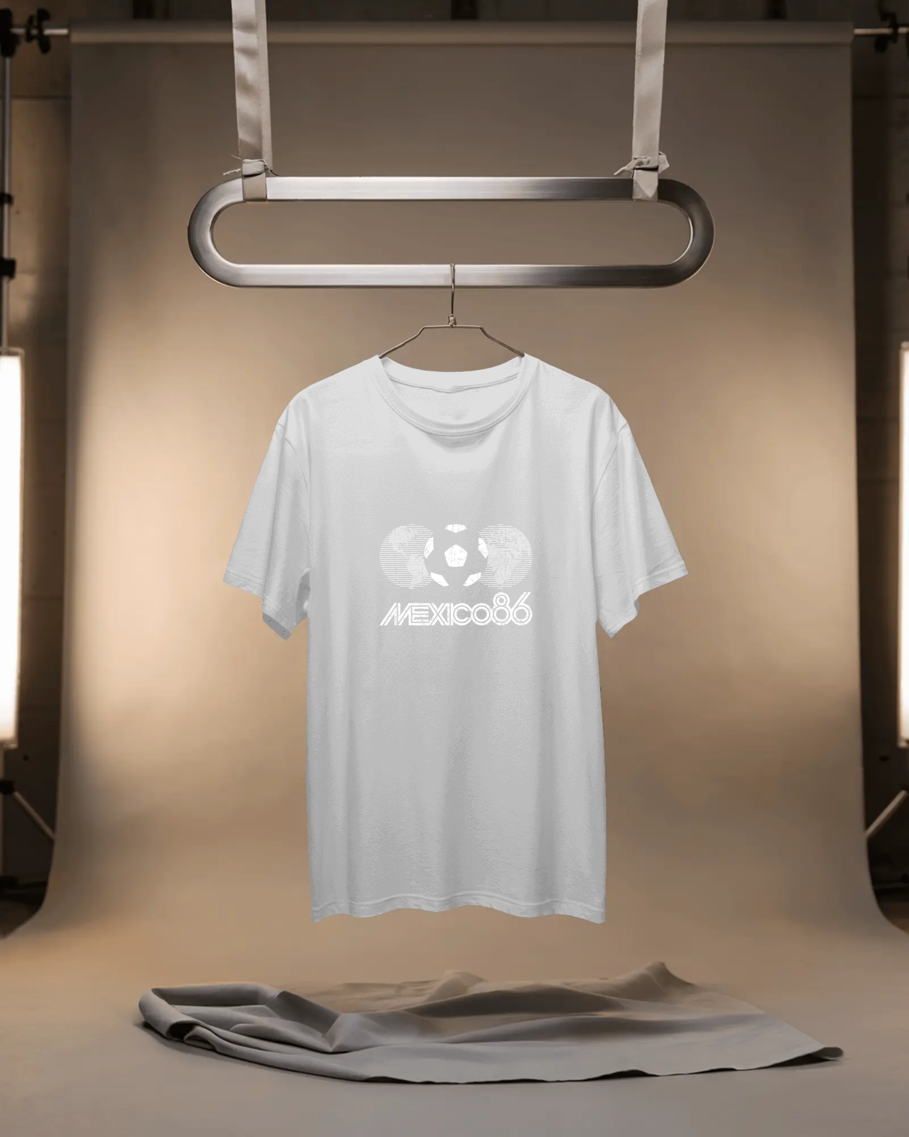 Football Couture Mexico 86 T-Shirt in White flat mockup