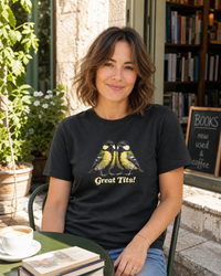 Thumbnail for Great Tits T-shirt – Black lifestyle image