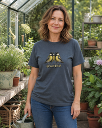 Thumbnail for Great Tits T-shirt – Dark Heather lifestyle image