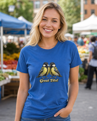 Thumbnail for Great Tits T-shirt – Royal lifestyle image
