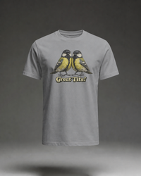 Thumbnail for Great Tits T-shirt – Sport Grey flat mockup