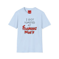 Thumbnail for I Got Toasted At Flaming Moes T-Shirt in Light Blue