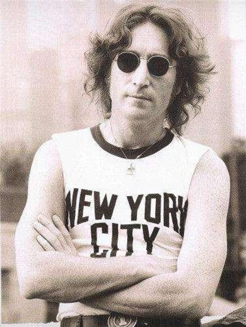 Unisex New York Ringer T-Shirt by As Worn By featuring a classic design, worn by John Lennon, with contrasting collar and sleeve cuffs.