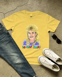 Thumbnail for Pat Sharp T-Shirt inspired by Fun House in Daisy Yellow flat mockup