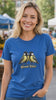 Royal Great Tits bird pun T-shirt short Reel filmed in an urban market setting.
