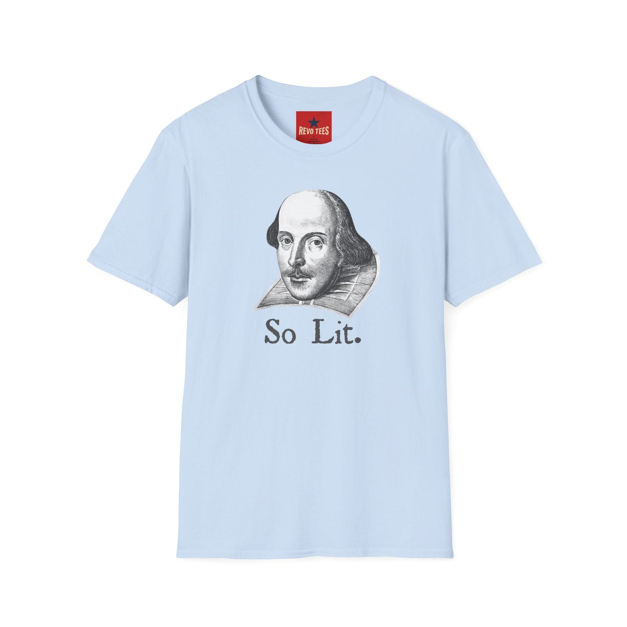 Shakespeare So Lit T-Shirt in Light Blue