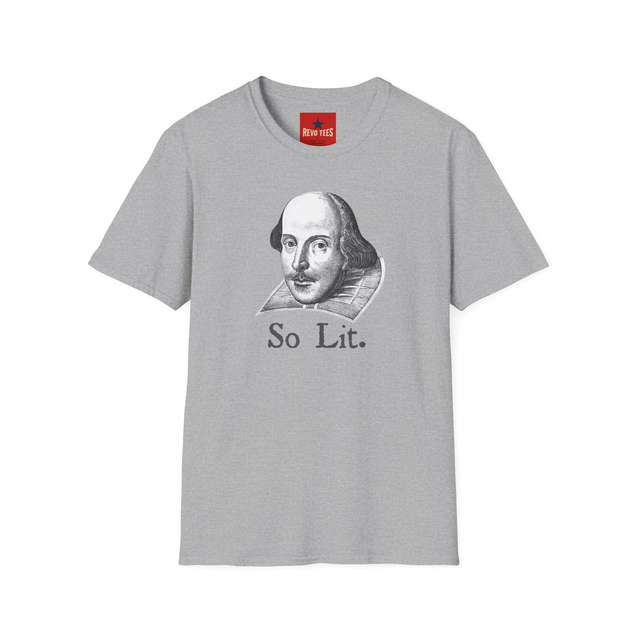Shakespeare So Lit T-Shirt in Sport Grey