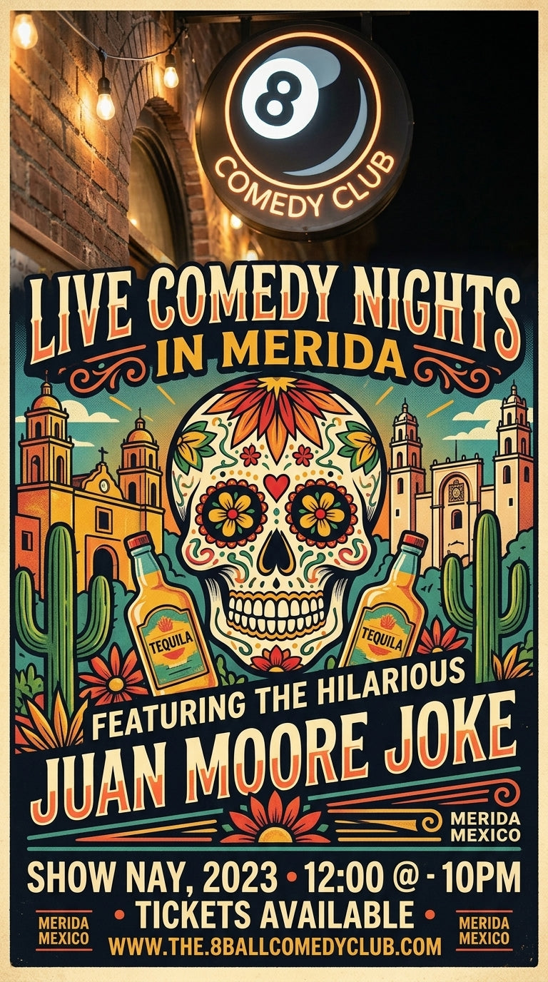 Juan Moore Joke wearing the Skull Tattoo Design T-shirt in navy
