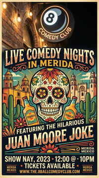 Thumbnail for Juan Moore Joke wearing the Skull Tattoo Design T-shirt in navy
