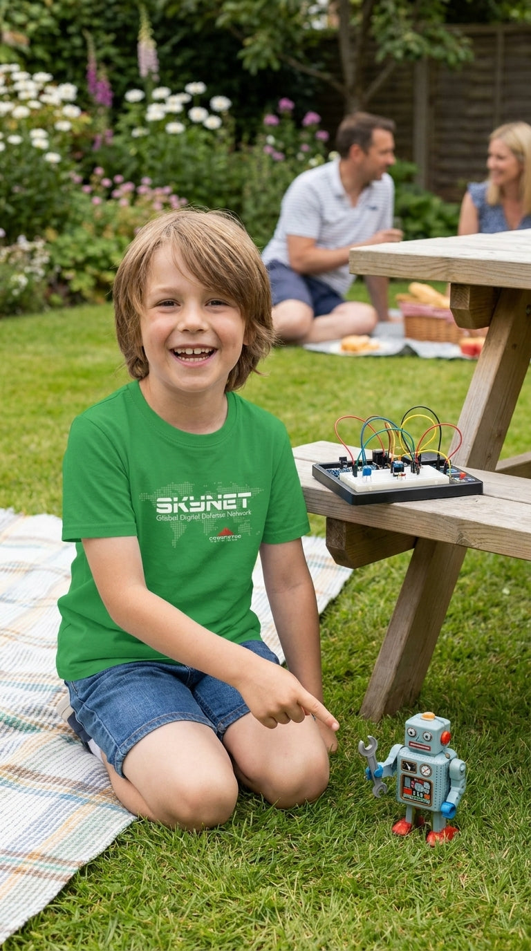 Skynet children's t-shirt in Irish Green lifestyle image
