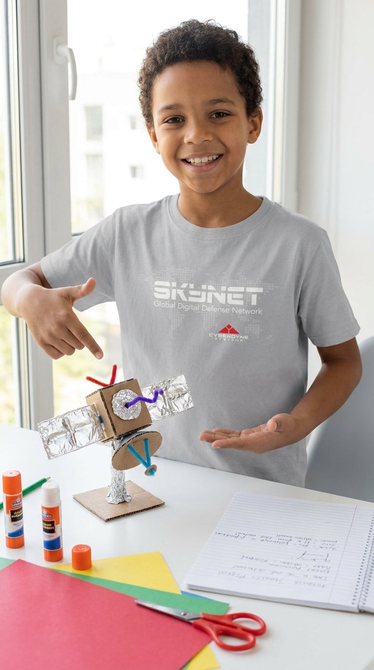 Skynet children's t-shirt in Sport Grey lifestyle image