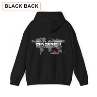 Thumbnail for Skynet hoodie in black with back print label
