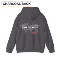 Thumbnail for Skynet hoodie in charcoal with back print label