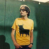 Thumbnail for Spanish Bull T-Shirt by As Worn By featuring a bold bull graphic, worn by Jarvis Cocker, casual men's T-shirt style.