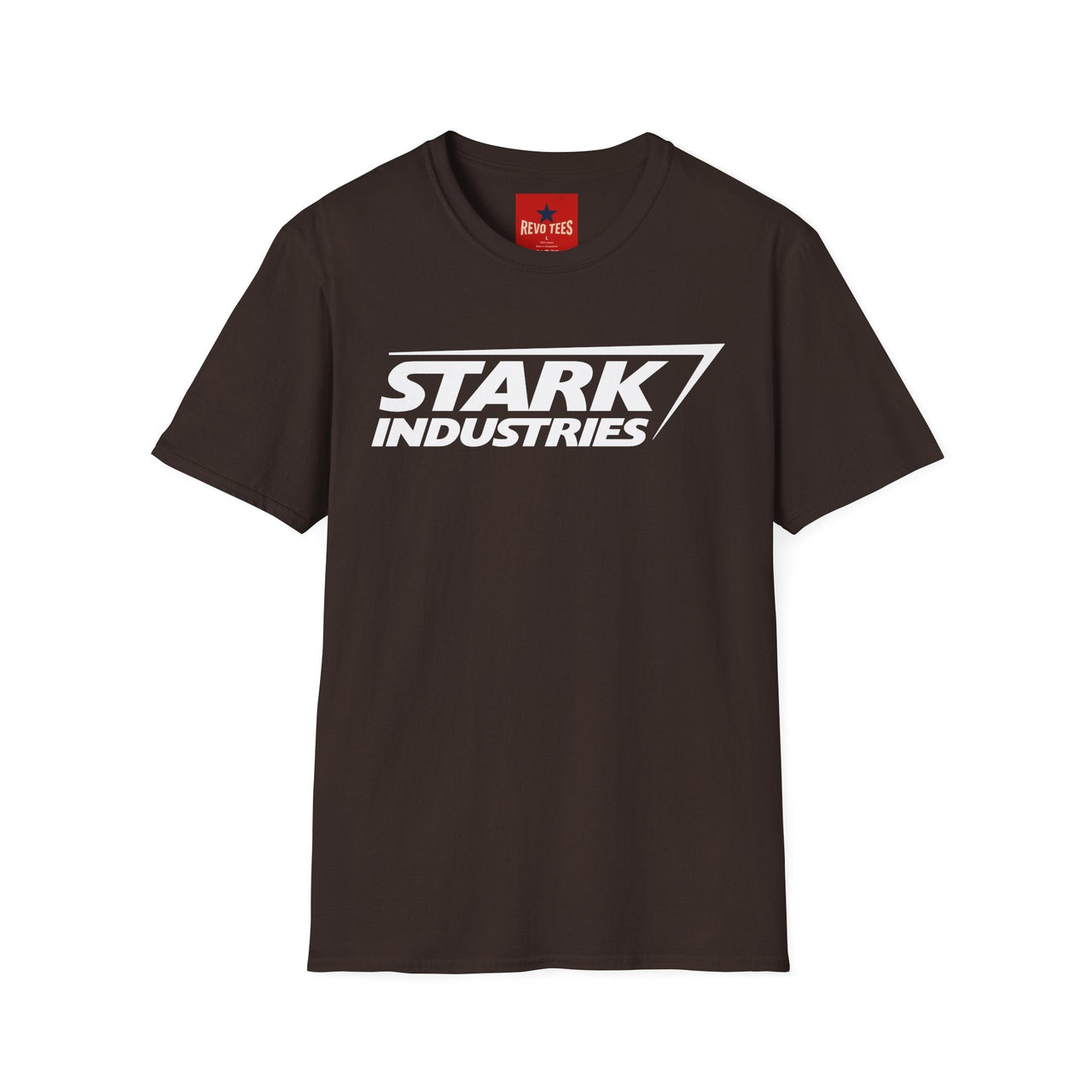 Stark Industries logo T-shirt in Dark Chocolate