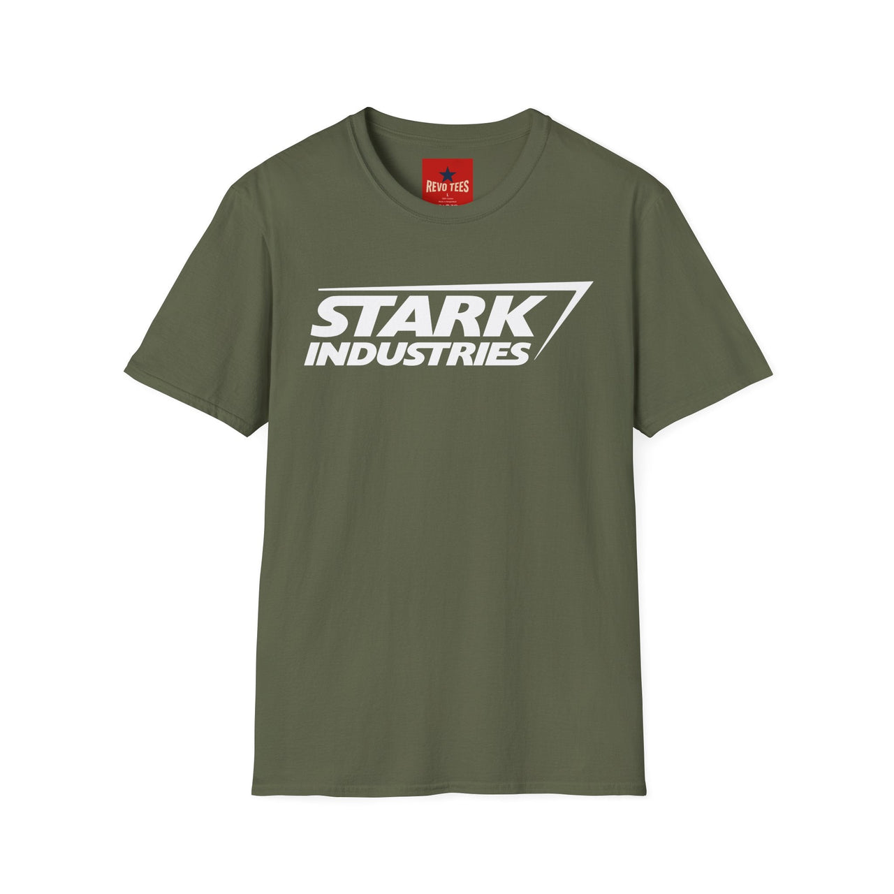 Stark Industries logo T-shirt in Military Green