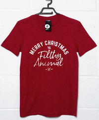 Thumbnail for Christmas Slogan Filthy Animal T-Shirt - 8Ball T-Shirt